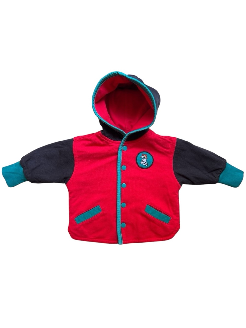 Baby Boy Vintage 90s Color Block Puppy Coat